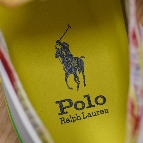 Polo Ralph Lauren Trackster 200II Sneaker Cream Tie Dye Size 11D Mesh Brand New main image 5
